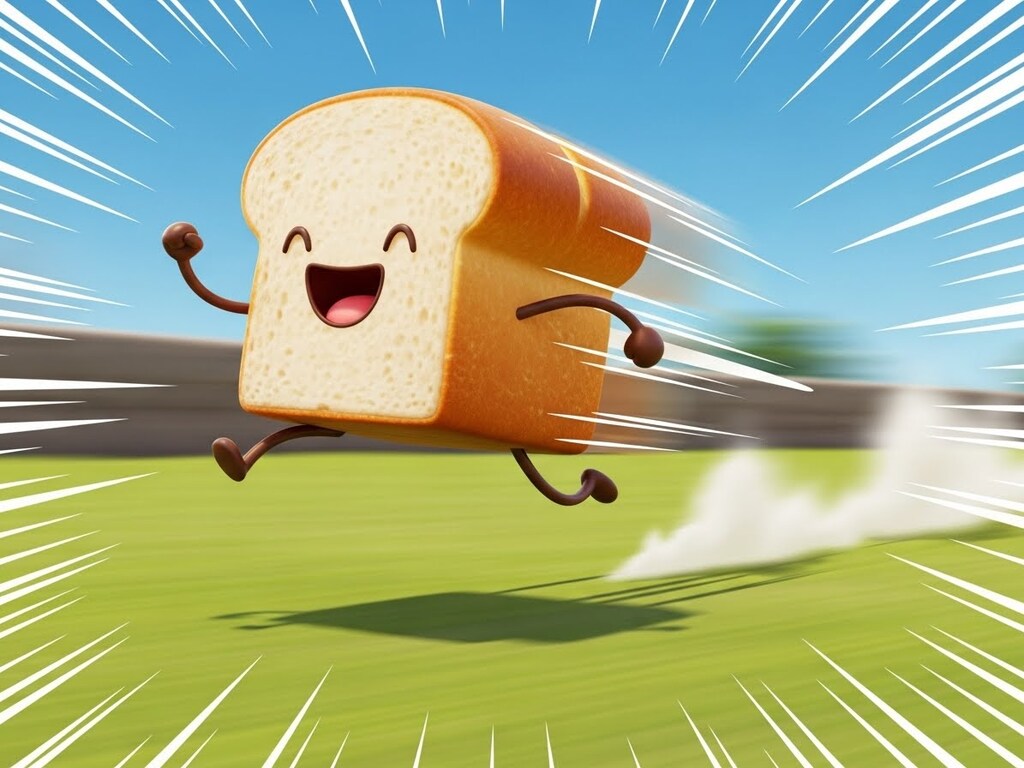 またしても走るパン