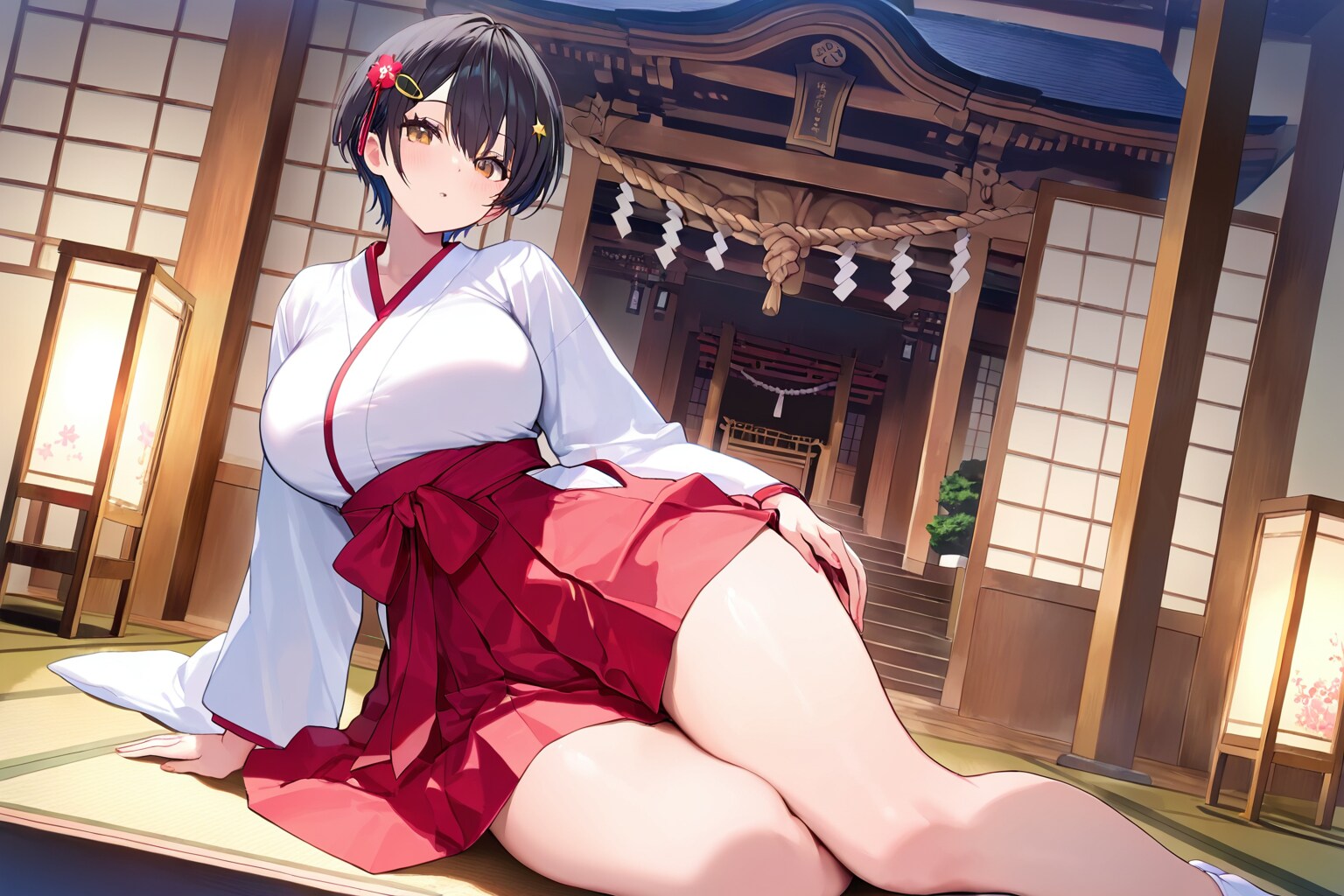津田季理華さん 巫女さんバイト