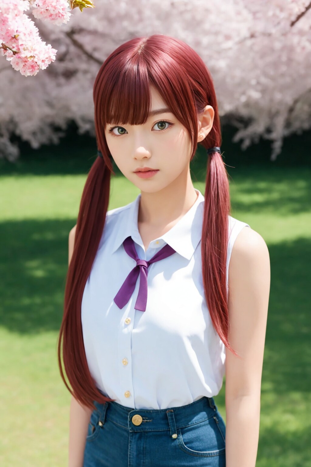 桜ミクのコスプレ前