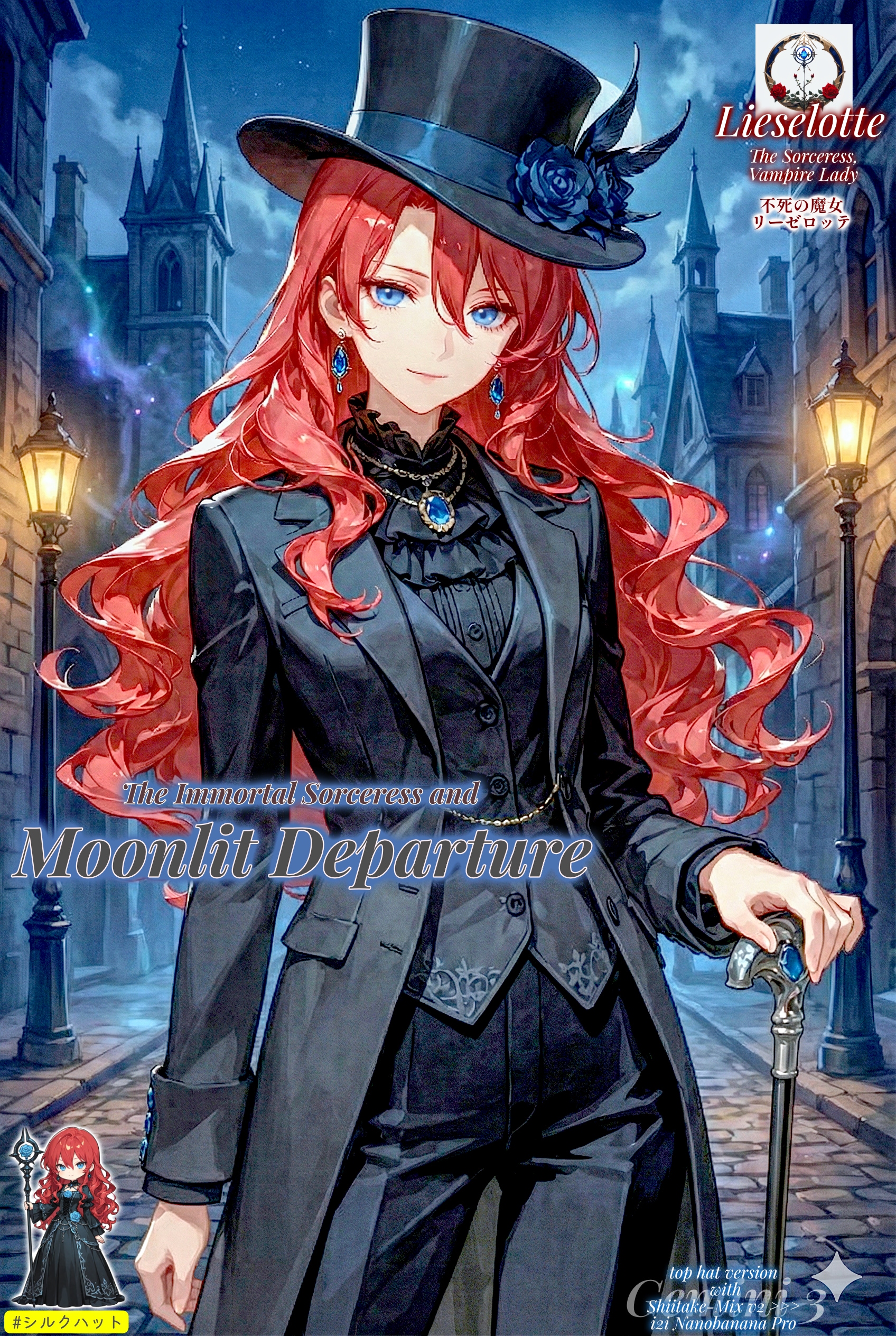 不死の魔女と月夜の出立 | の人気AIイラスト・グラビア