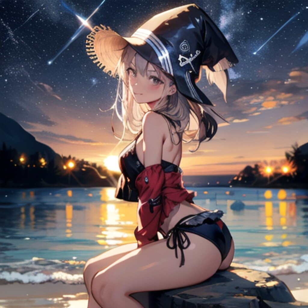 夜景とお洒落帽子250710