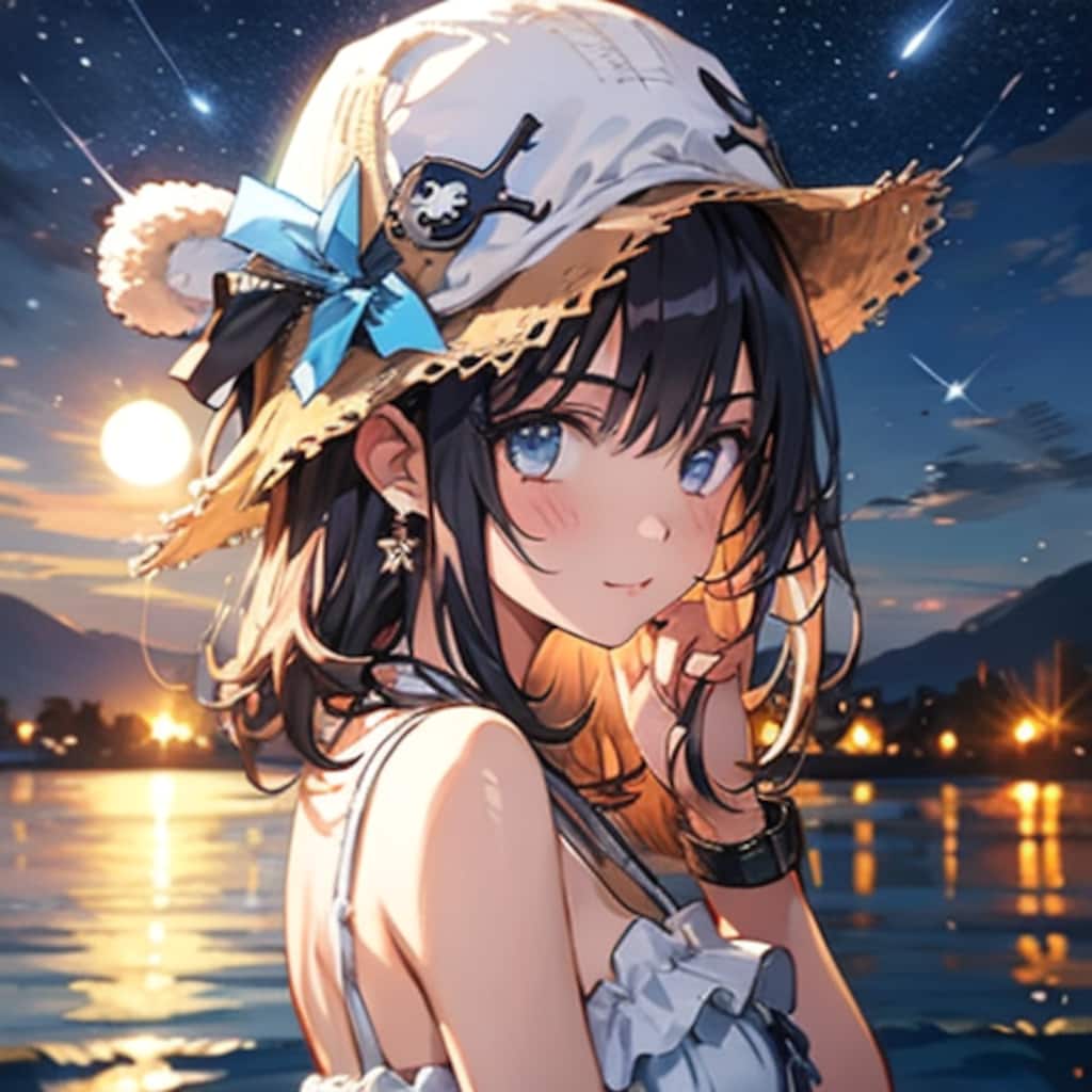 夜景とお洒落帽子250710