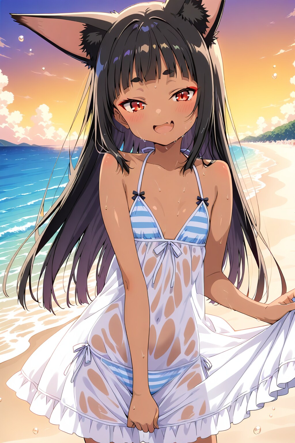 朱華様のしましまビキニ