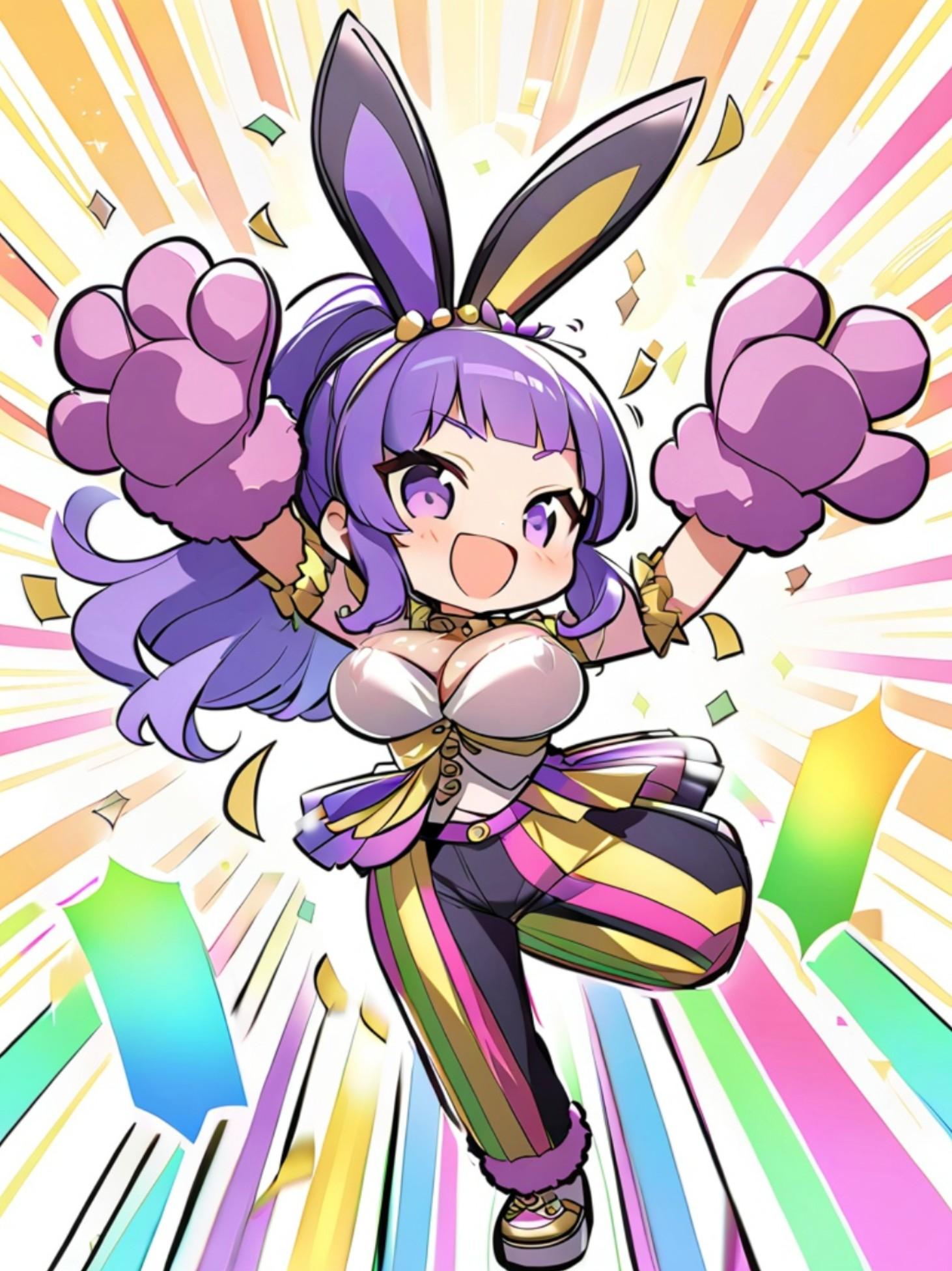アゲアゲな紫髪ちゃん