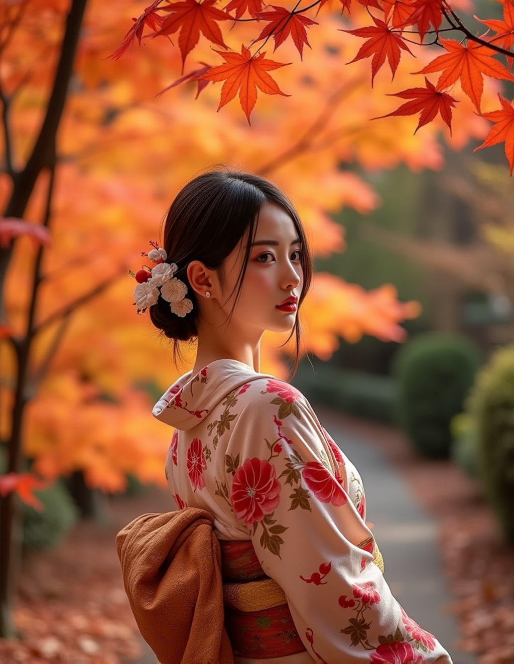 深まる秋に京女