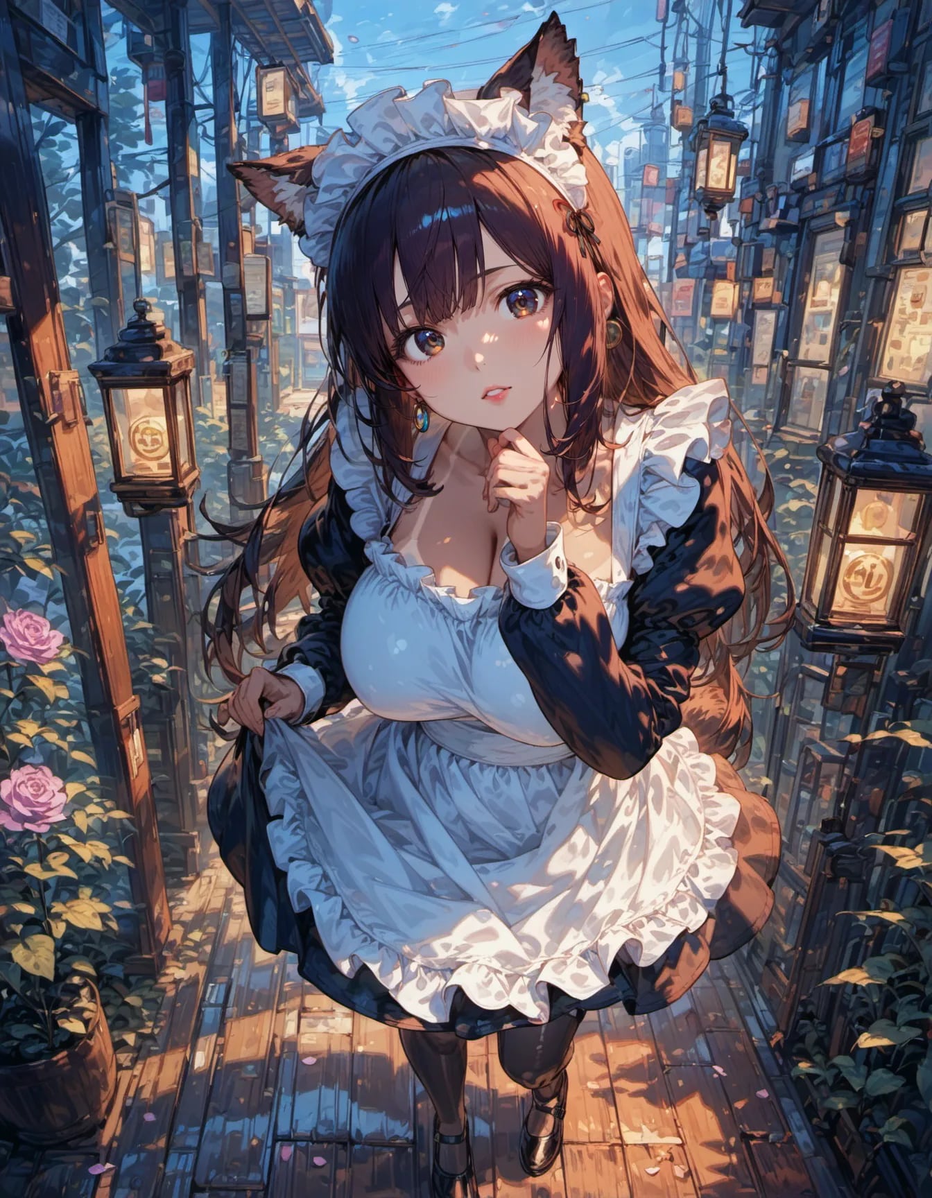 Lantern Path of Quiet Devotion | の人気AIイラスト・グラビア