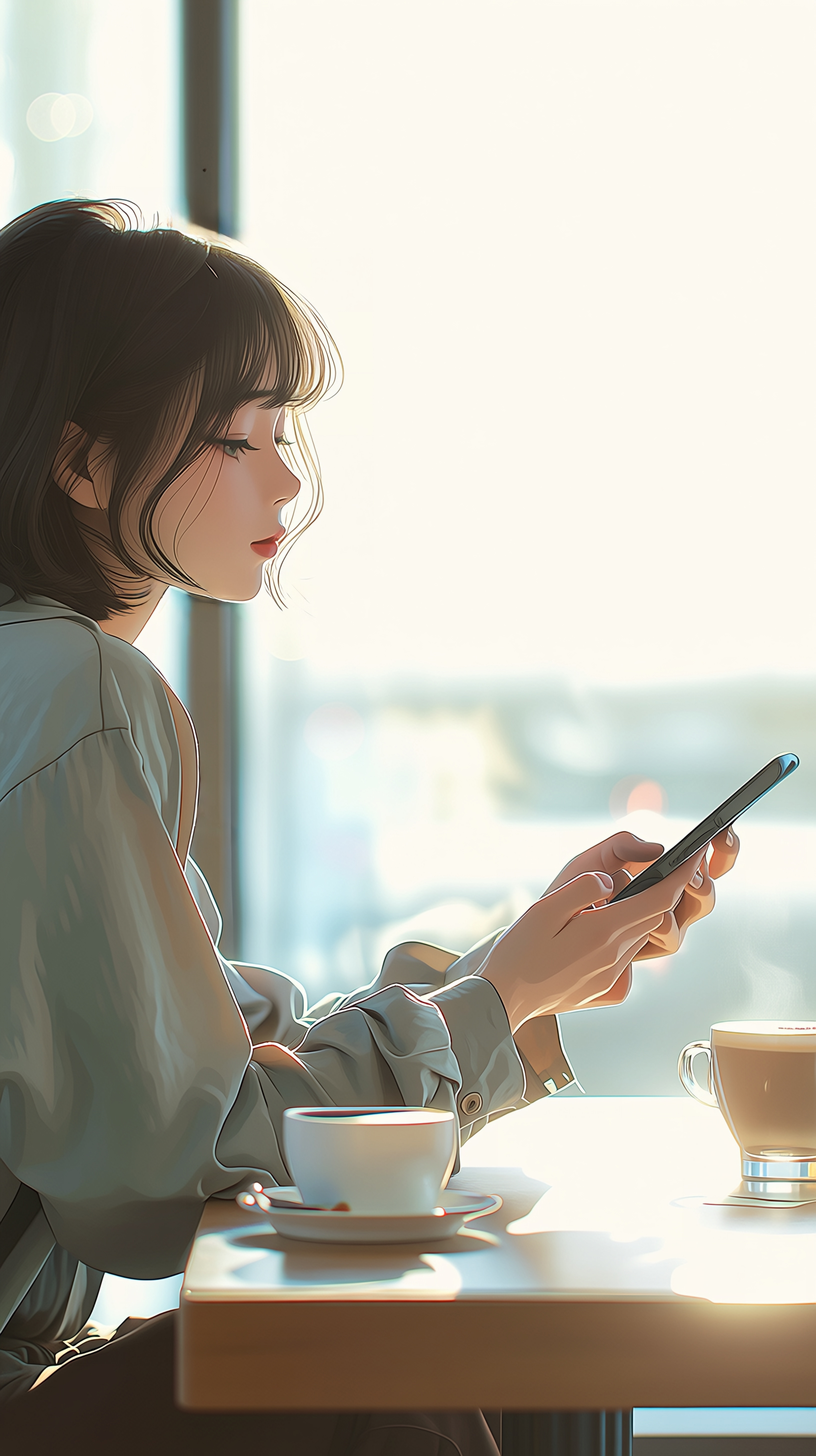 カフェの君 | の人気AIイラスト・グラビア