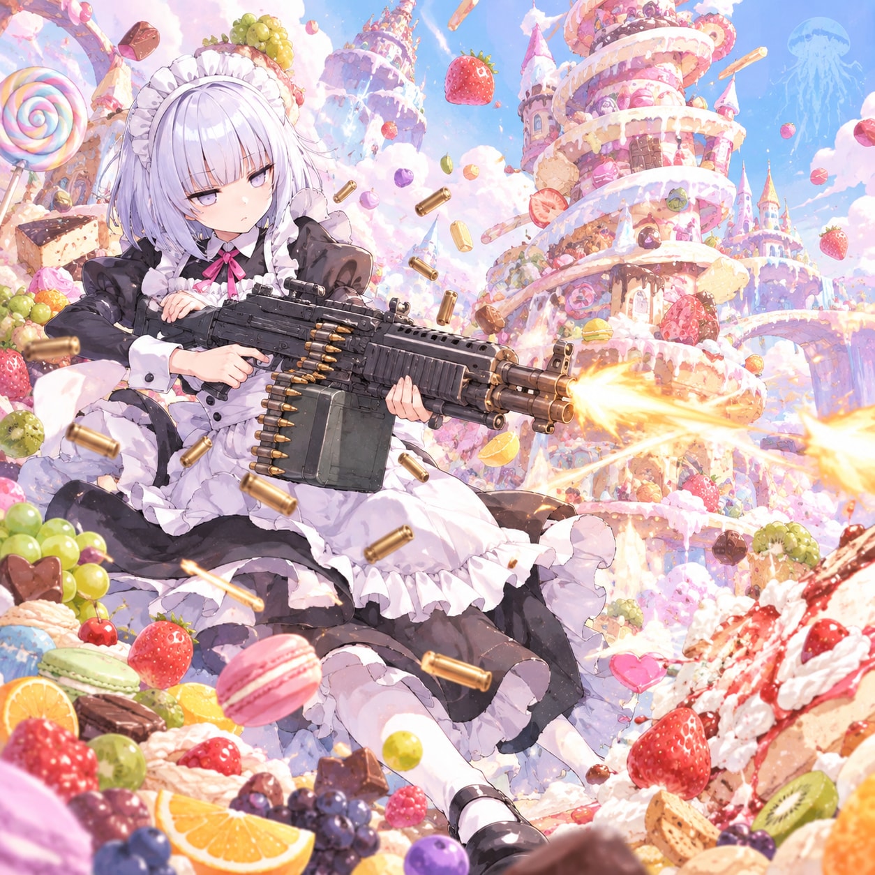 戦うメイドちゃん | の人気AIイラスト・グラビア