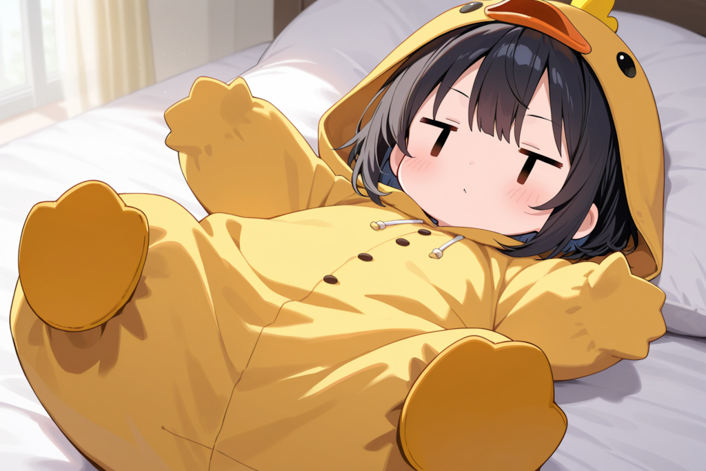 着ぐるみ着せ替え（アヒル雛）