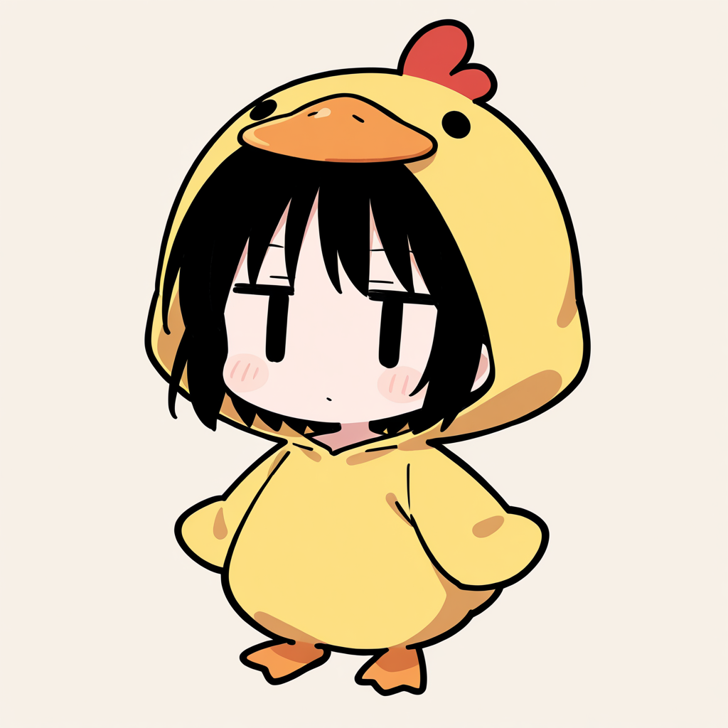 着ぐるみ着せ替え（アヒル雛）