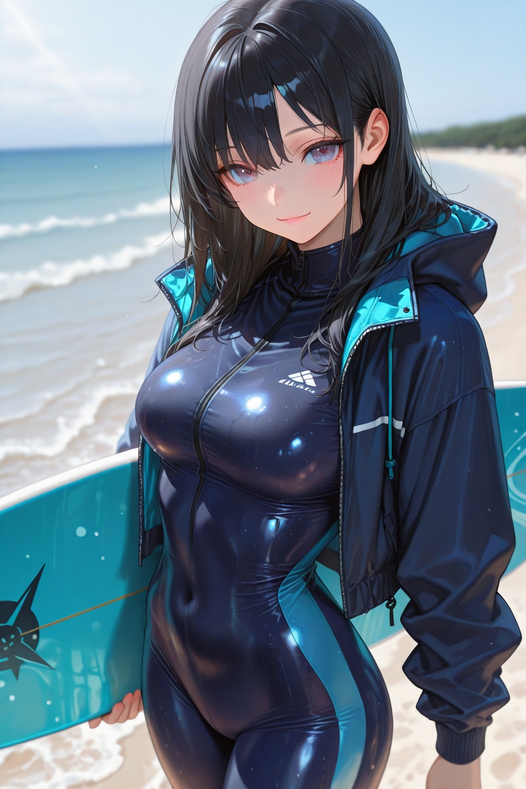 冬でもサーフィン | の人気AIイラスト・グラビア