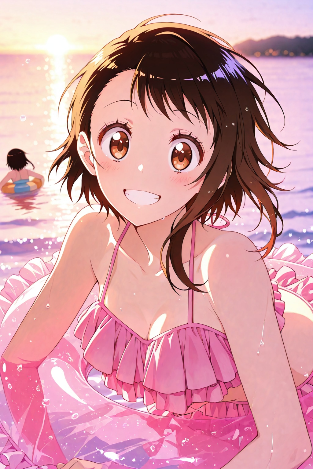 海で息抜きの小咲ちゃん👙🏖️❤️