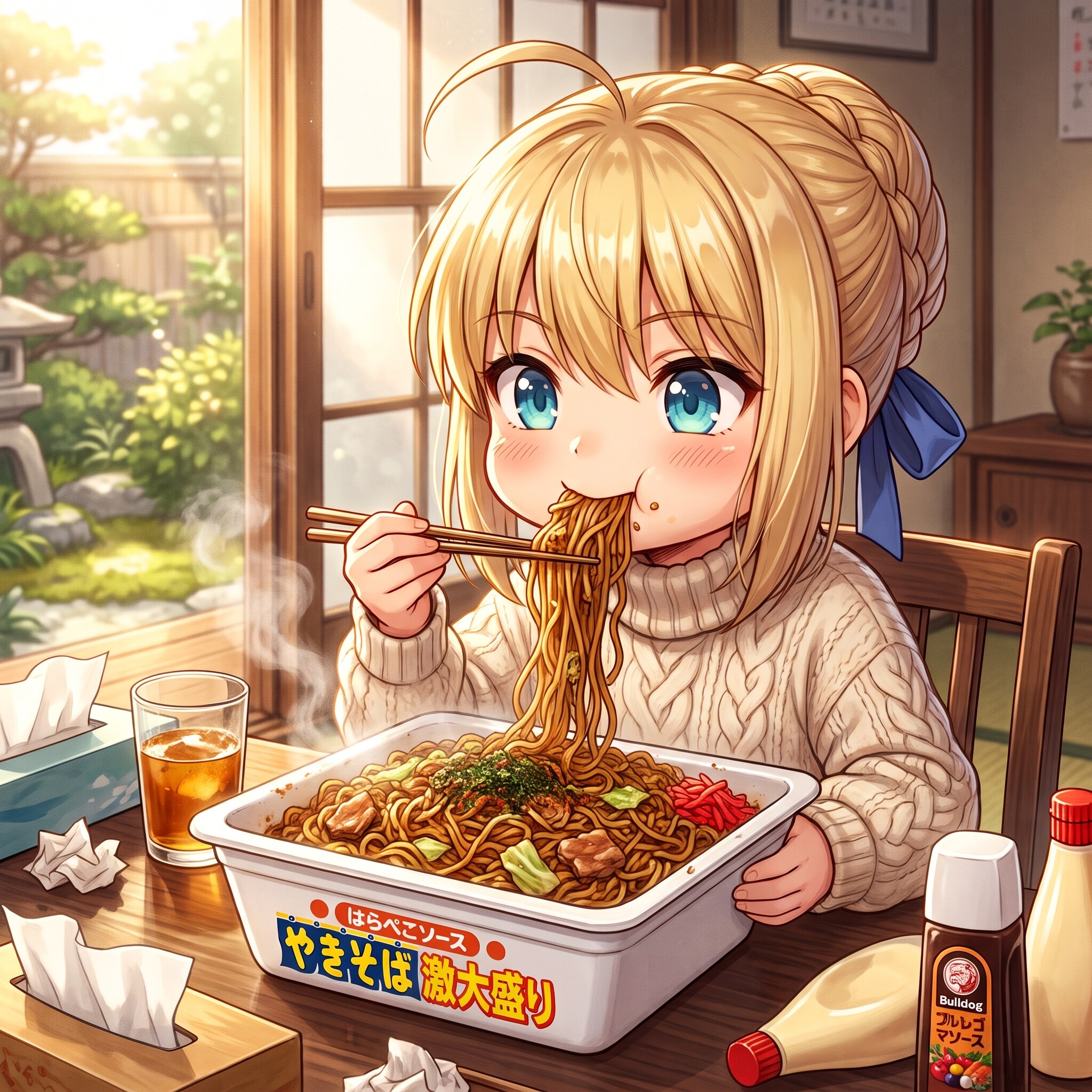 今日のお昼はカップ焼きそばです | の人気AIイラスト・グラビア