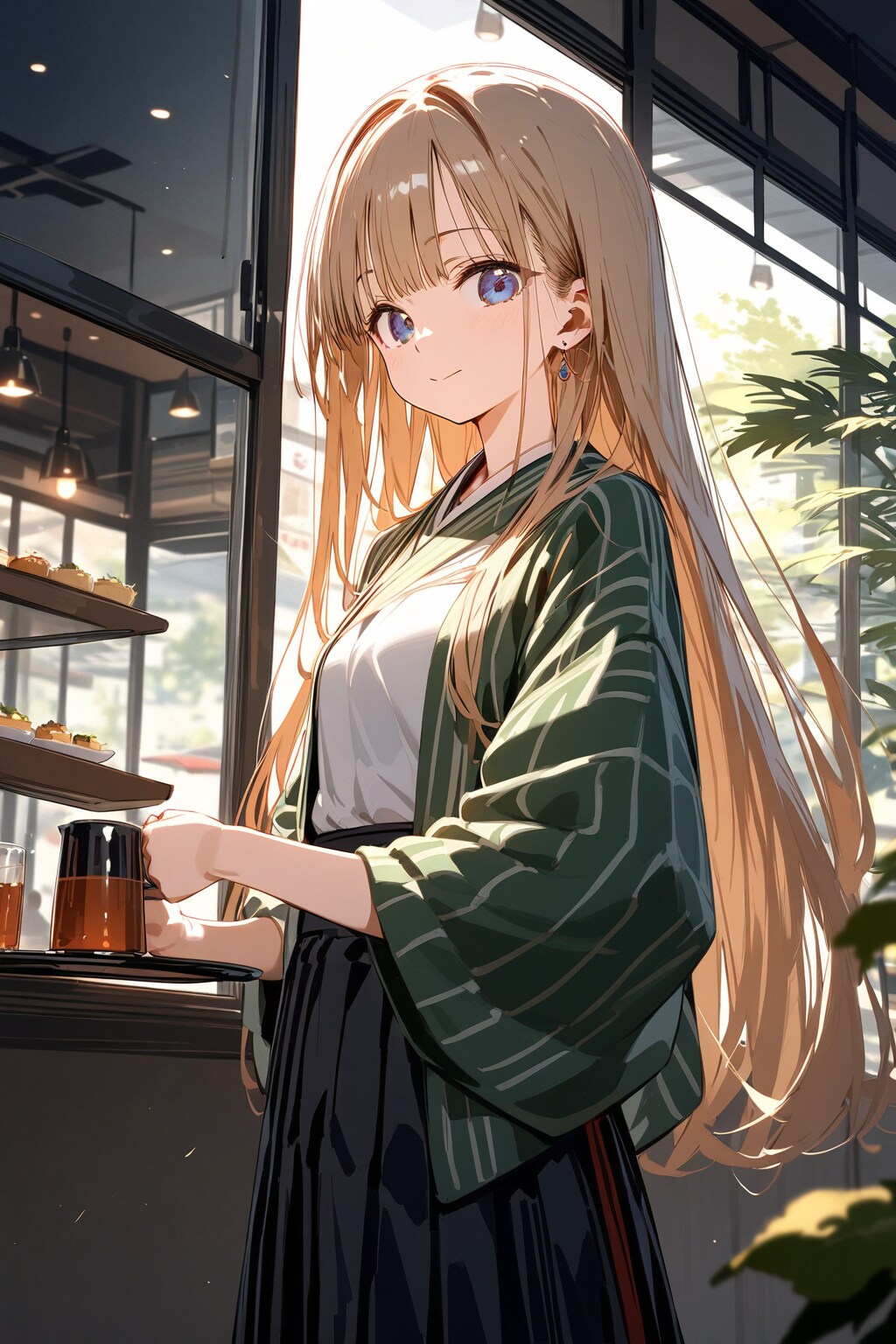 木漏れ日のカフェ | の人気AIイラスト・グラビア