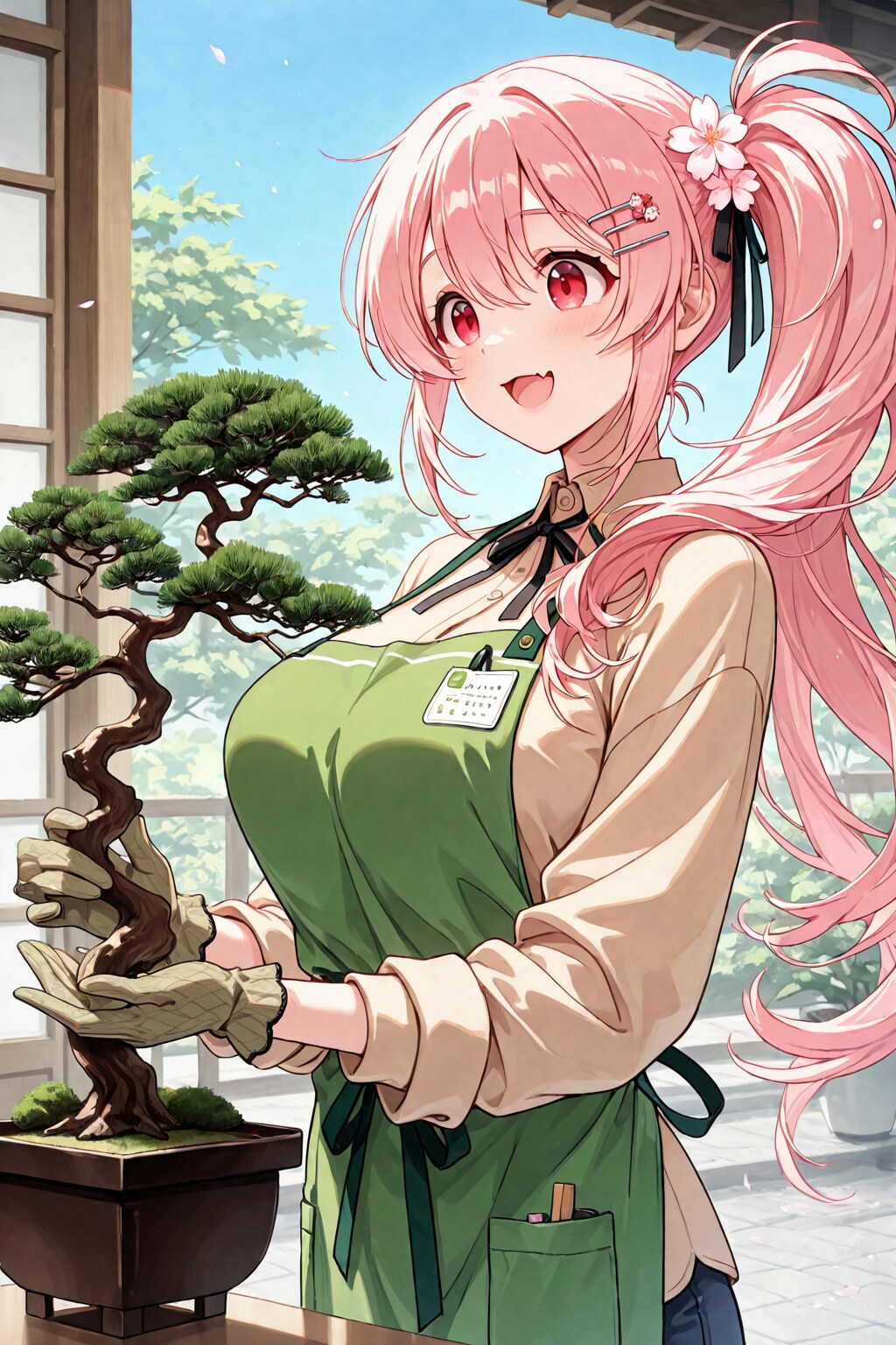 趣味は盆栽よ
