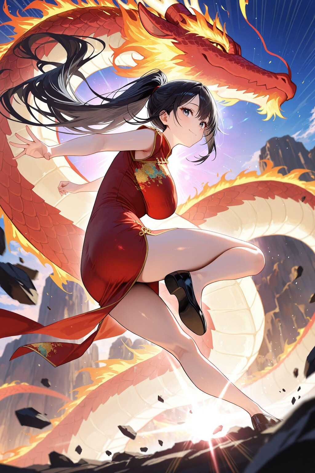 【歌あり】ドラゴン使いの少女（美龍さんと火竜サラマンダーさん）