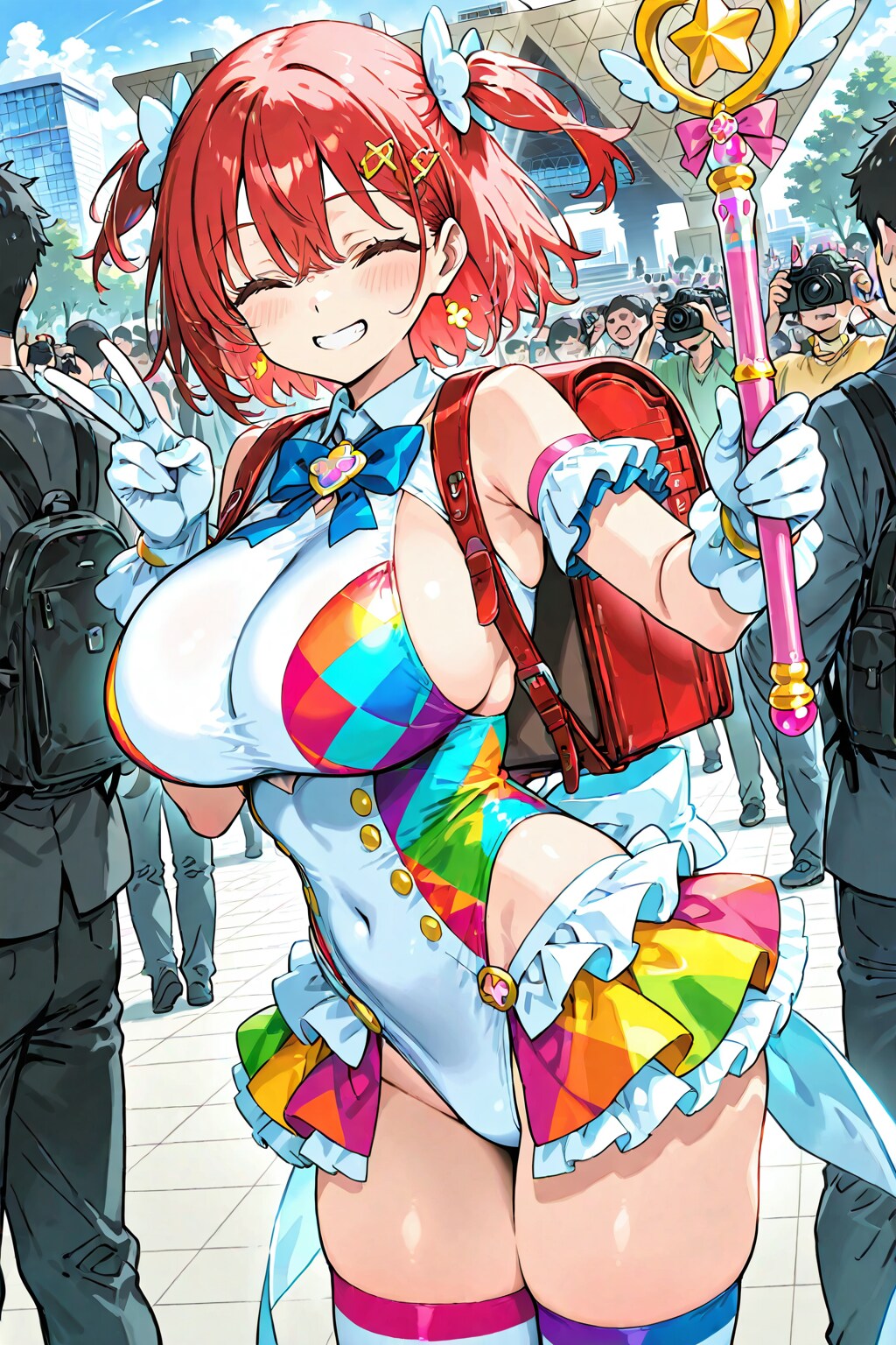 魔法少女コスの丁嵐胡蝶ちゃん