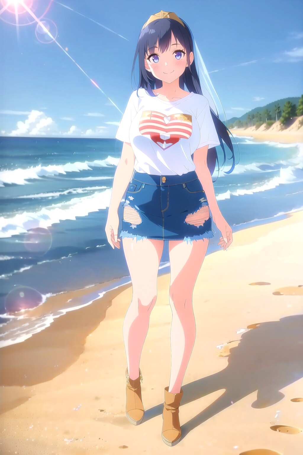 デニムとカウボーイスタイルです