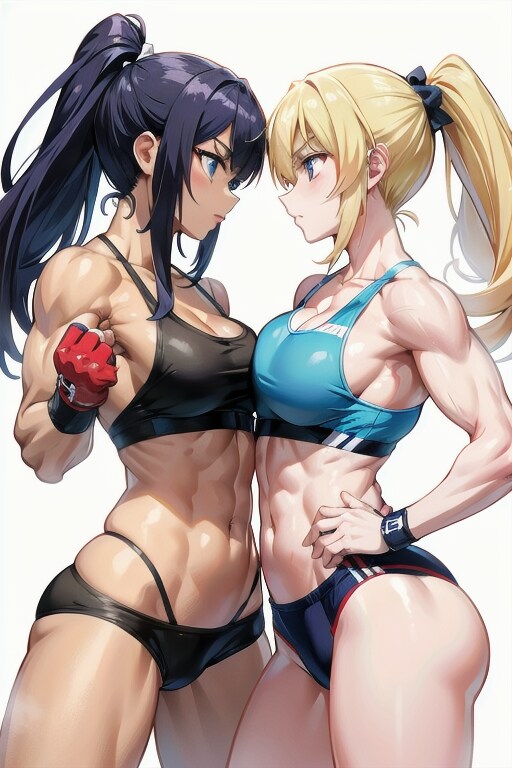 筋肉美女の喧嘩
