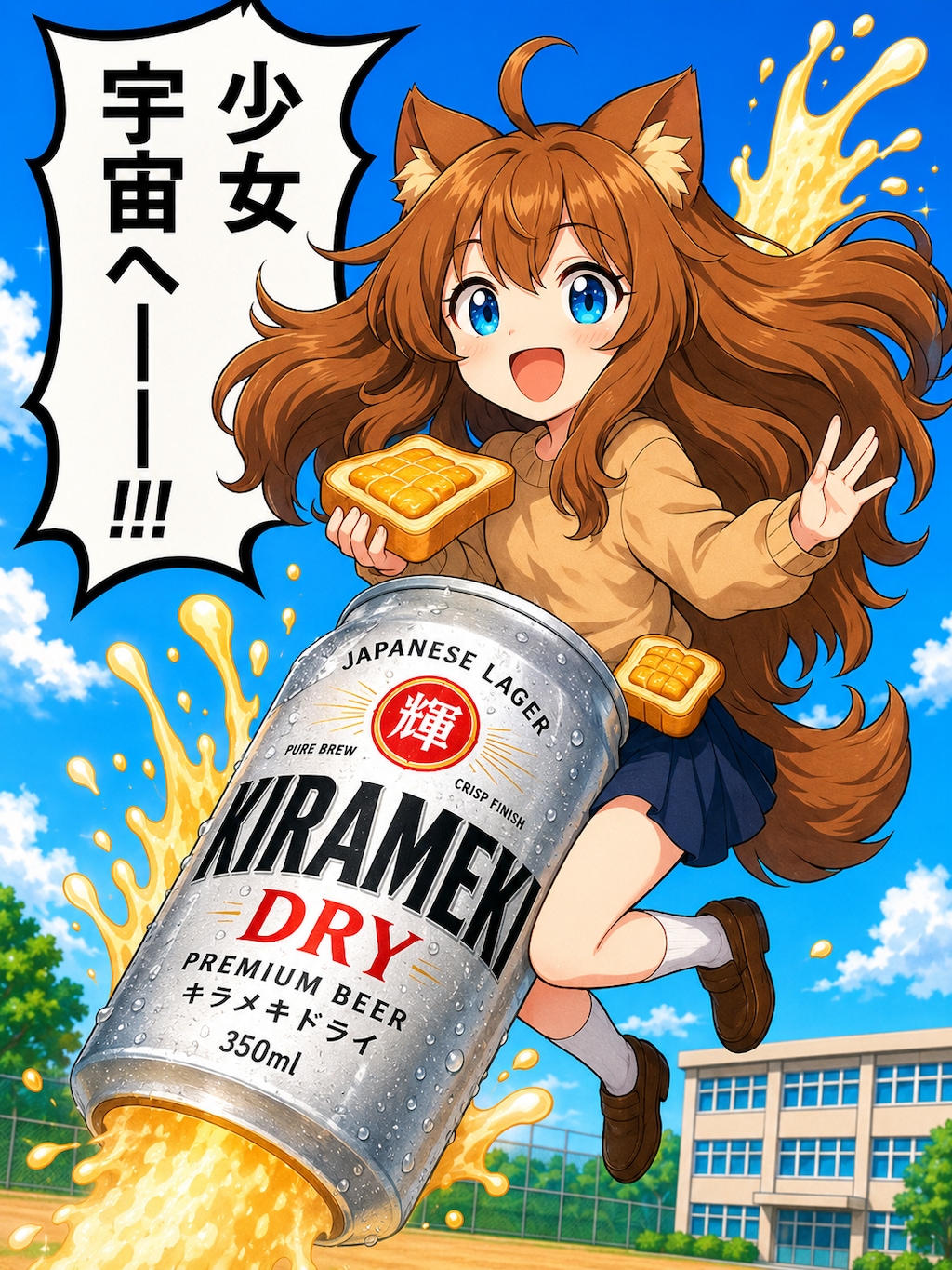 小さな女の子宇宙へー！