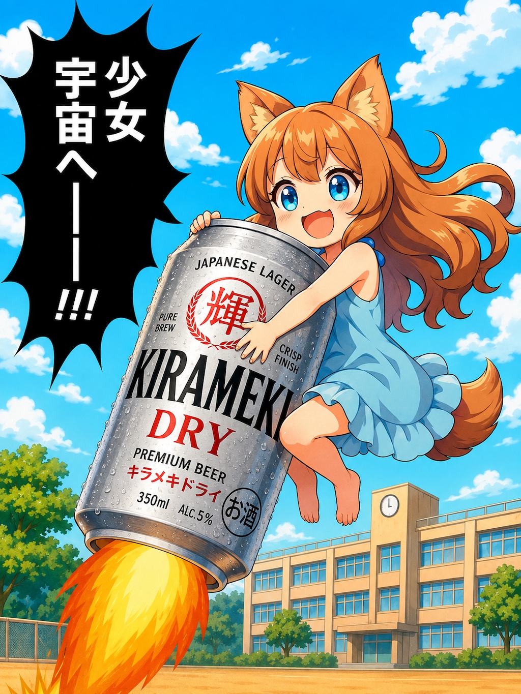 小さな女の子宇宙へー！