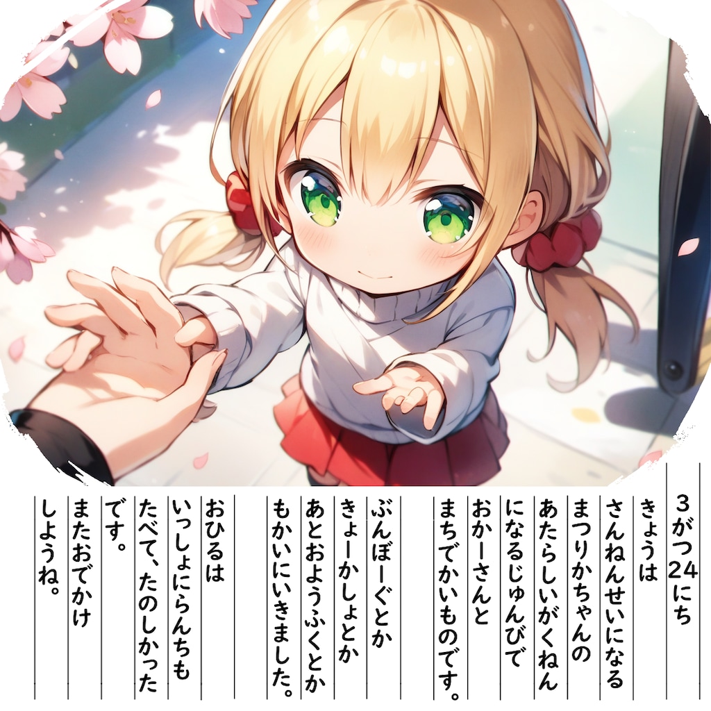 【絵日記】おかーさんとおかいもの