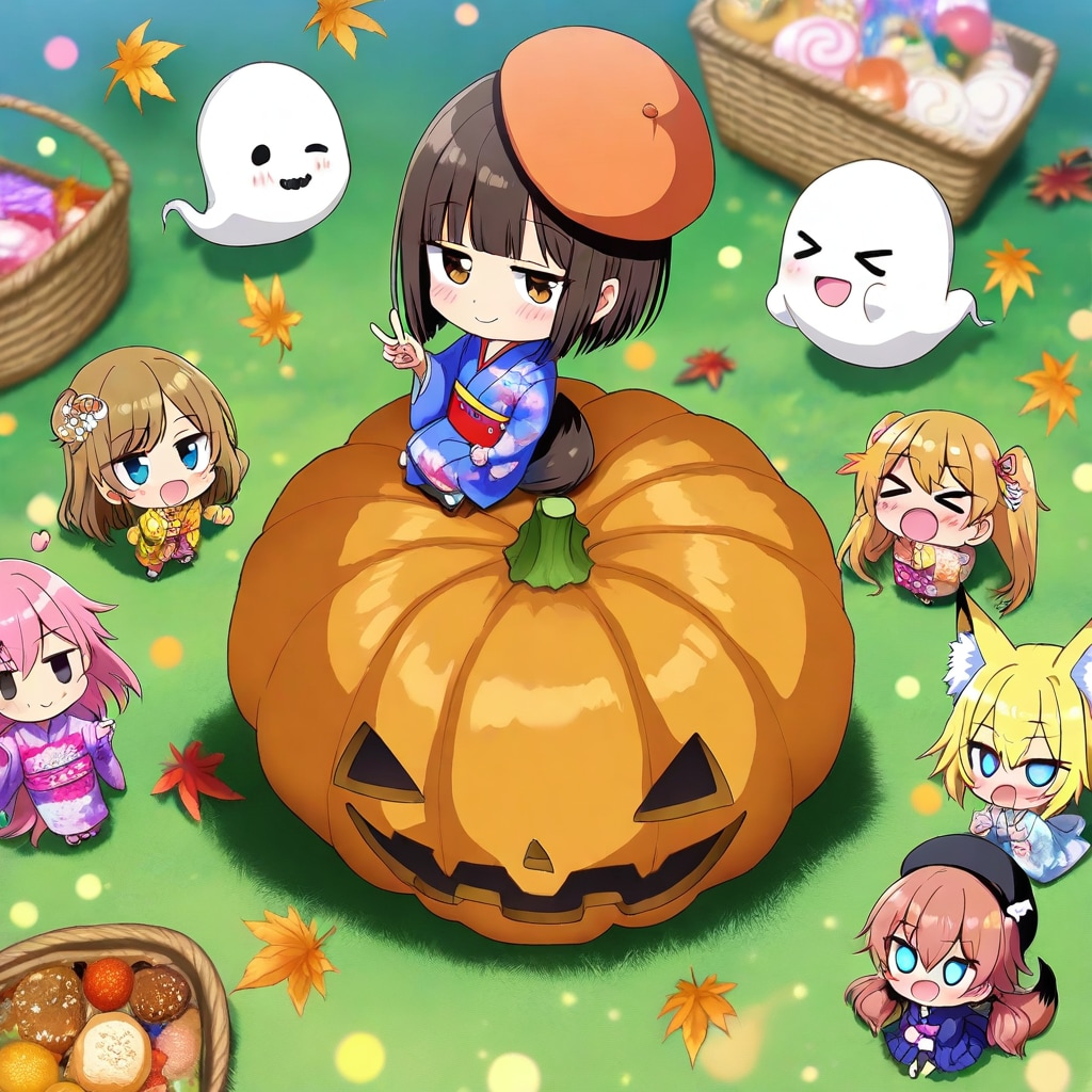 PRISM_〖カボチャに乗るちびちゃん〗。
