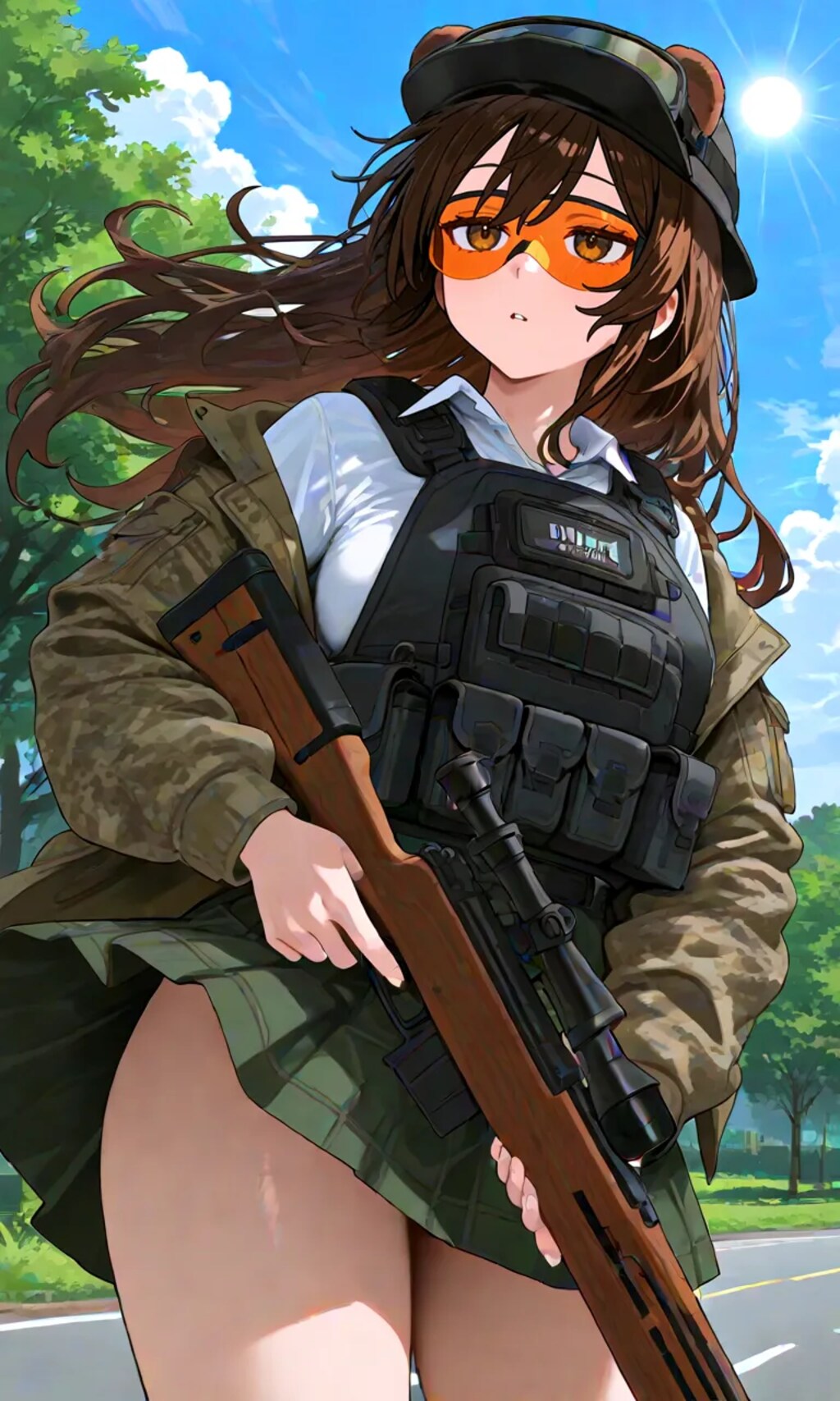 風が強く吹いている​───────。