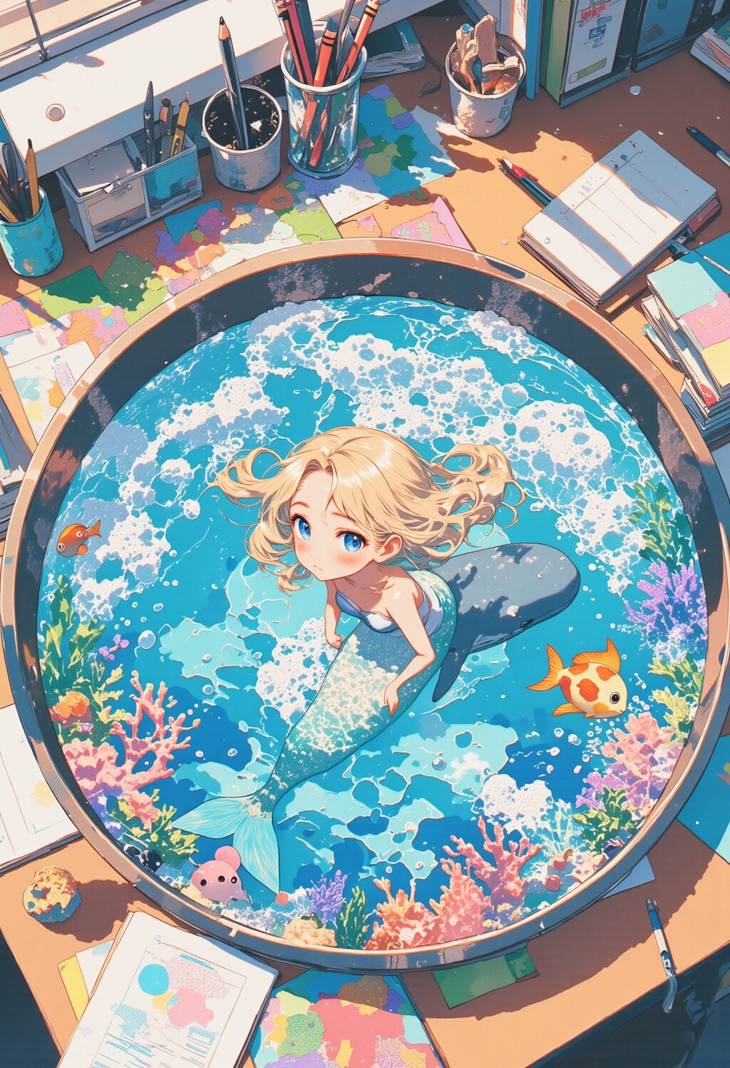 机の上の人魚 3