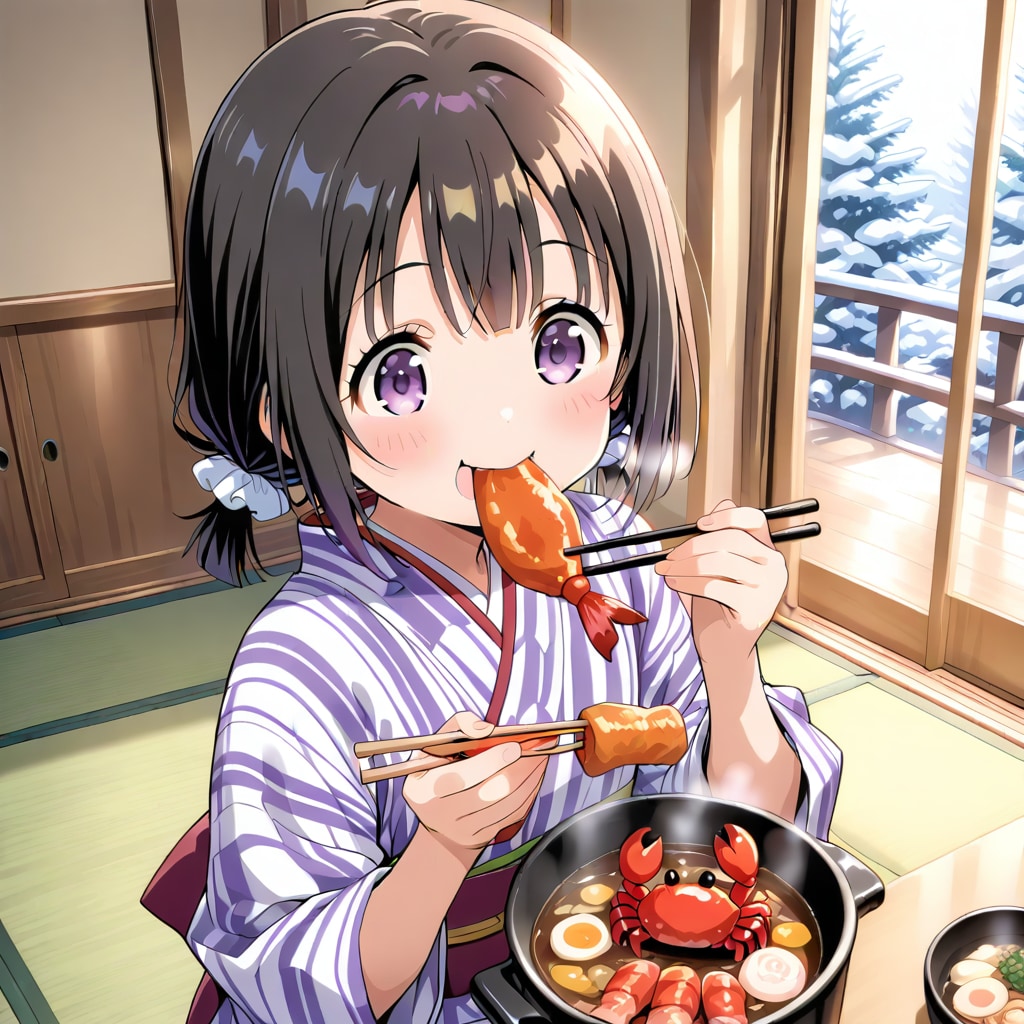 カニ鍋たべるのだ | の人気AIイラスト・グラビア