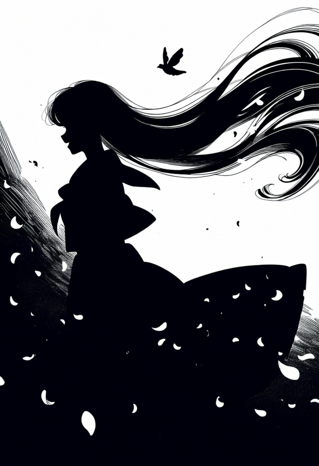 白い蝶　黒い蝶