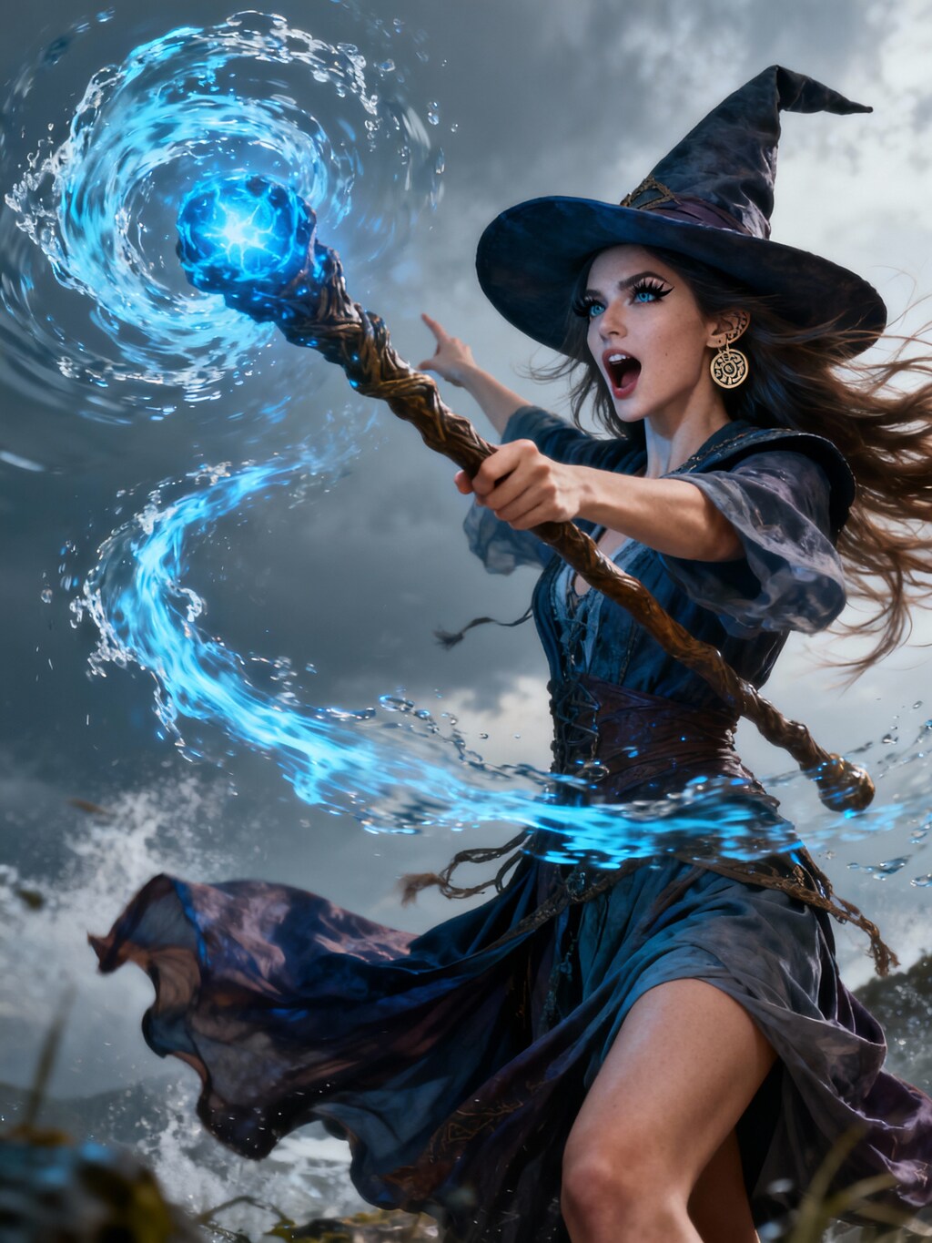 この地に集う水の精霊よ！