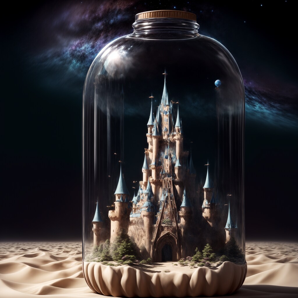 Castle in a bottle