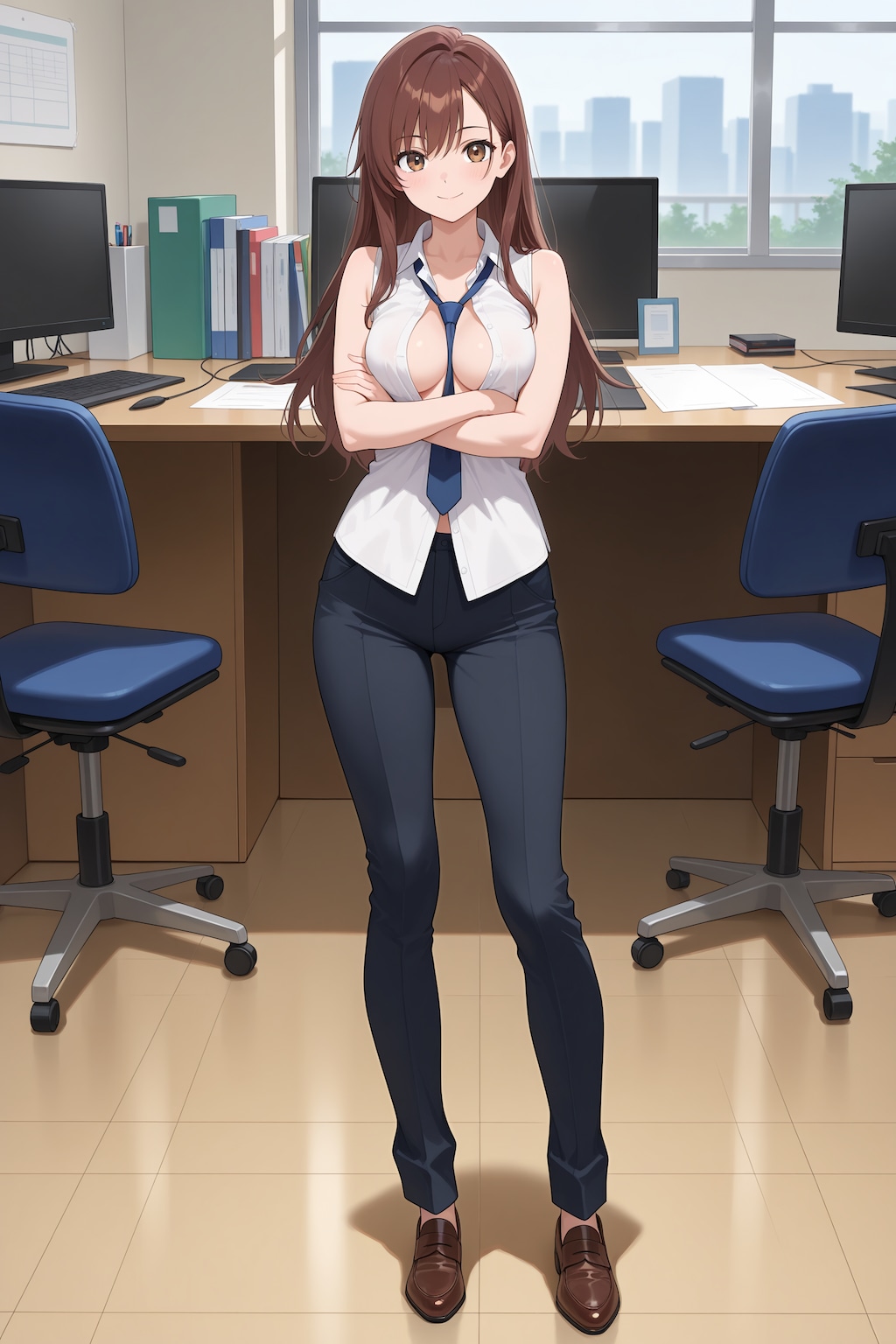 常時、ネクタイ着用のうちの子の桐島さん