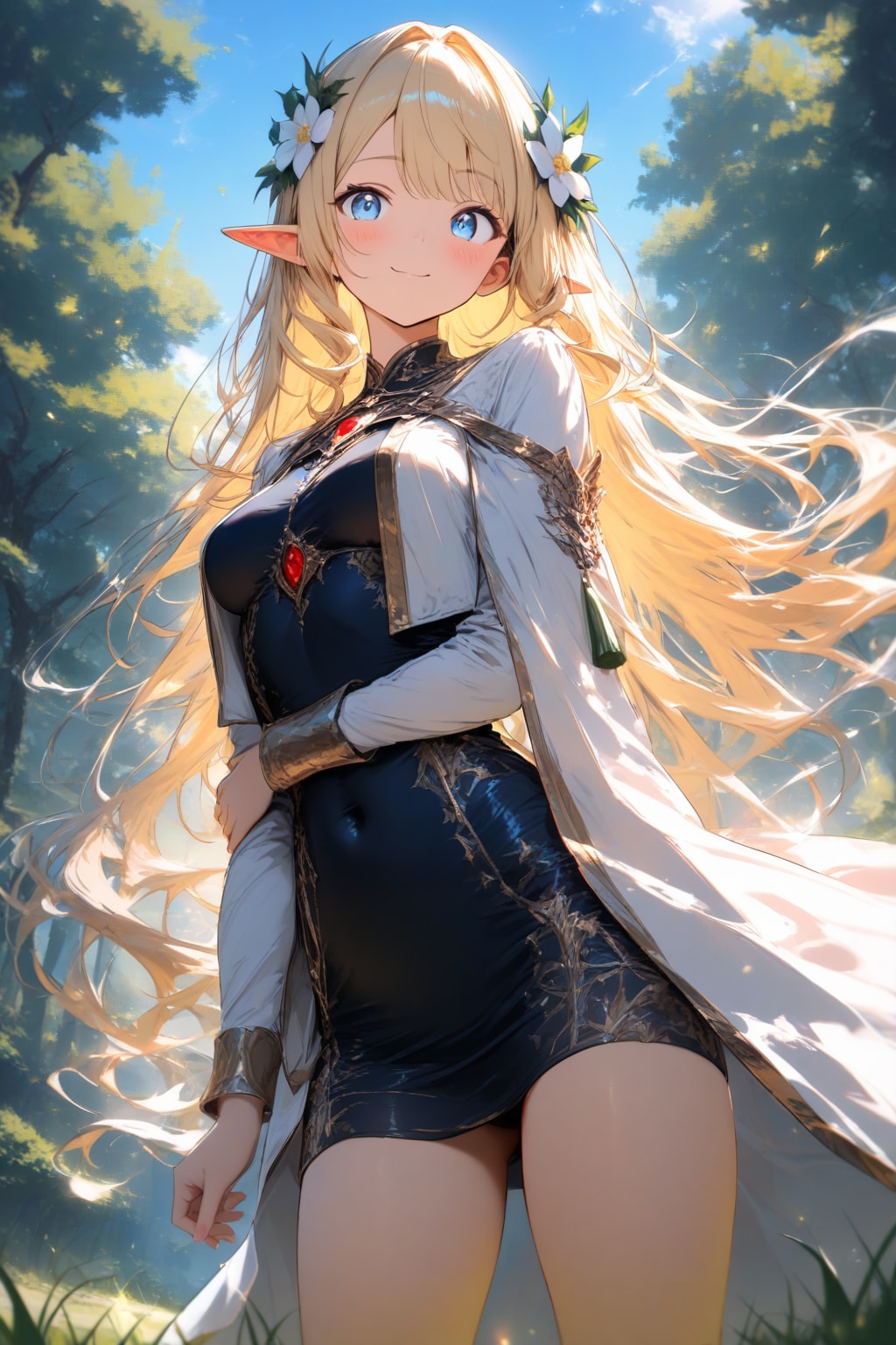 森のお城のエルフさん