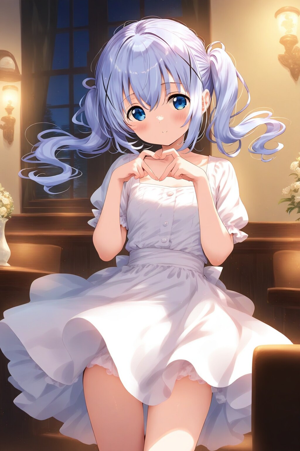 ハートサインのチノちゃん