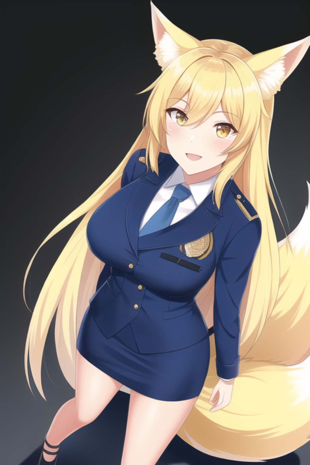 式姫「おさき」　婦警コスチューム（冬服版