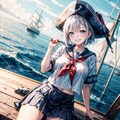 セイラー服と海賊船 3枚目