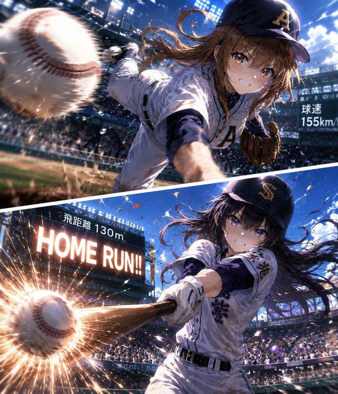 頂上決戦 ⚾️💥 | の人気AIイラスト・グラビア