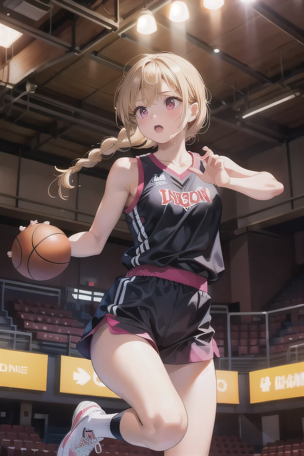 金髪三つ編みでユニフォームの少女 | の人気AIイラスト・グラビア