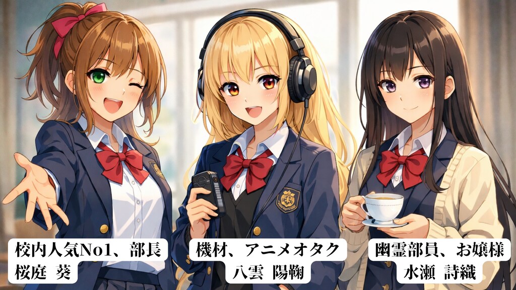ラノベ001『先輩3人の放送しない放送部に、部長が俺を拉致した件』