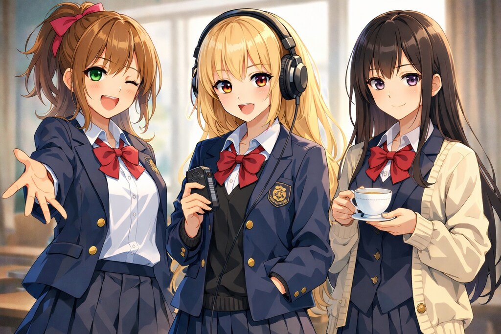 ラノベ001『先輩3人の放送しない放送部に、部長が俺を拉致した件』