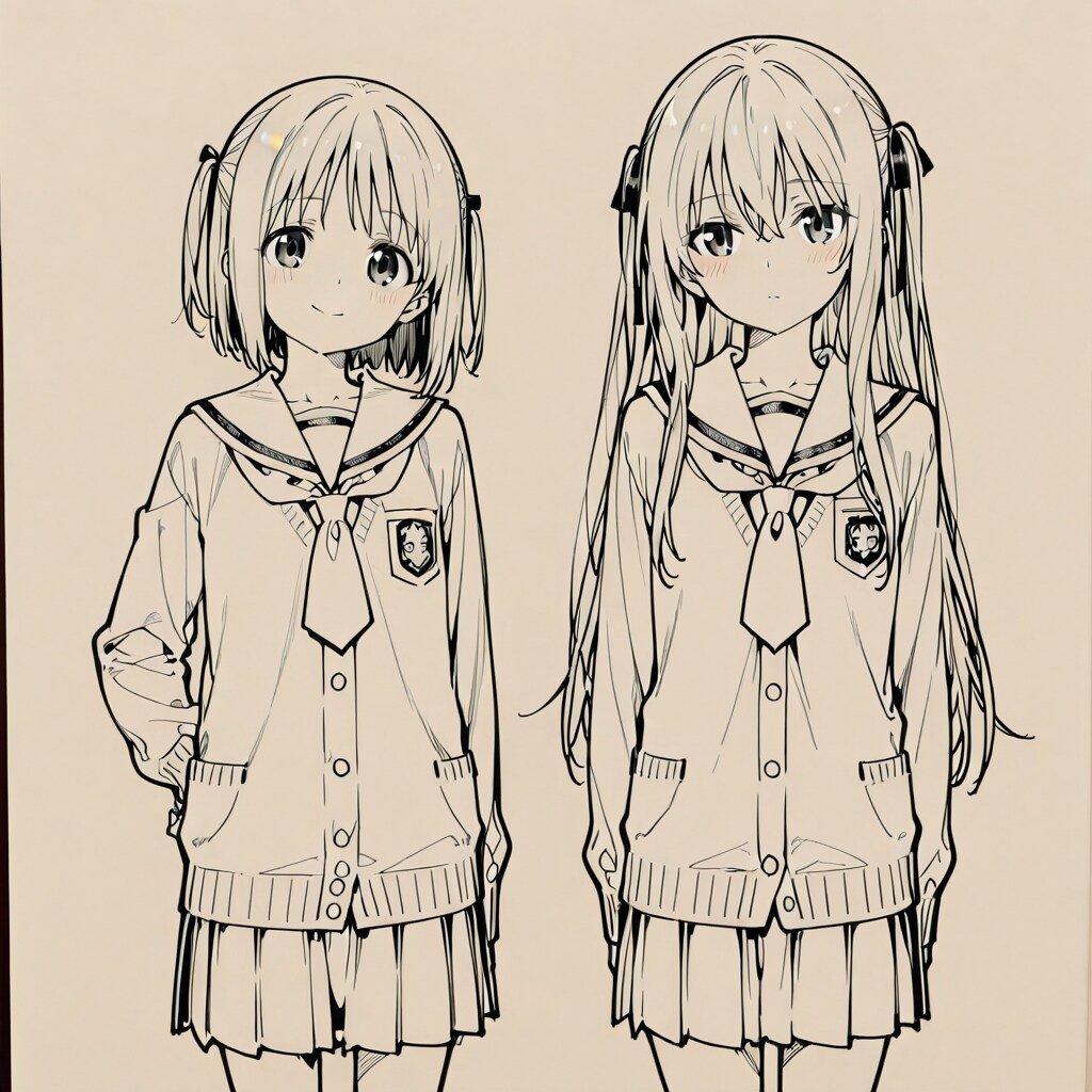 下書きの女の子 | の人気AIイラスト・グラビア