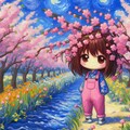 桜子ちゃん(ゴッホ風) 2枚目