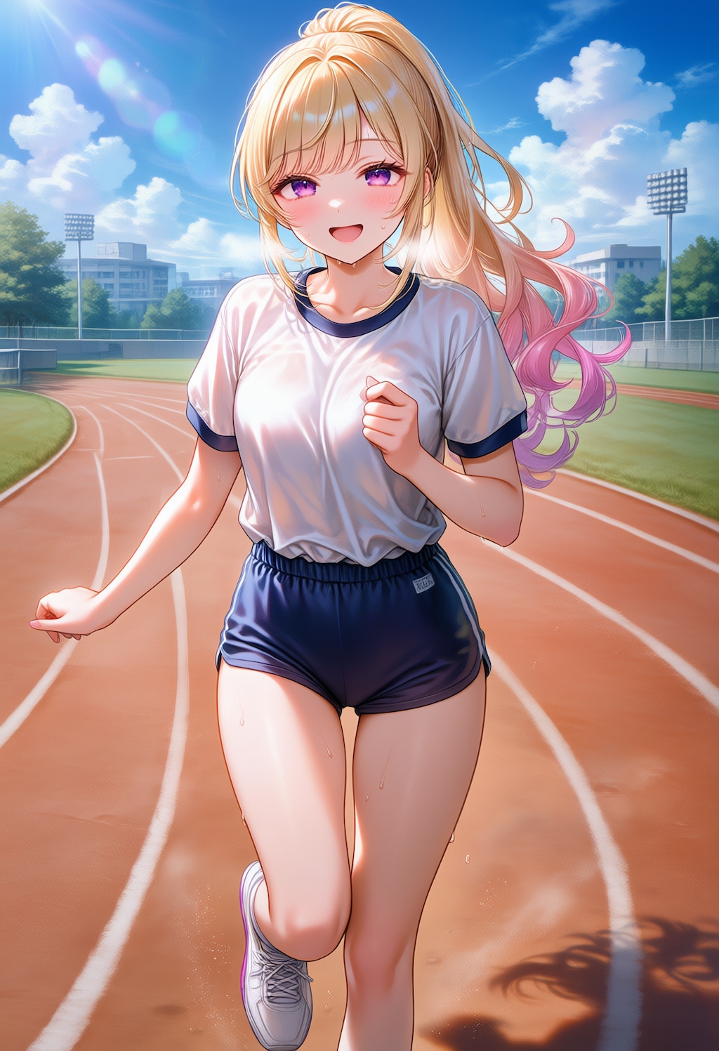 ほら、早く追いついてきなよ！…って、追いつくのはやっ！笑