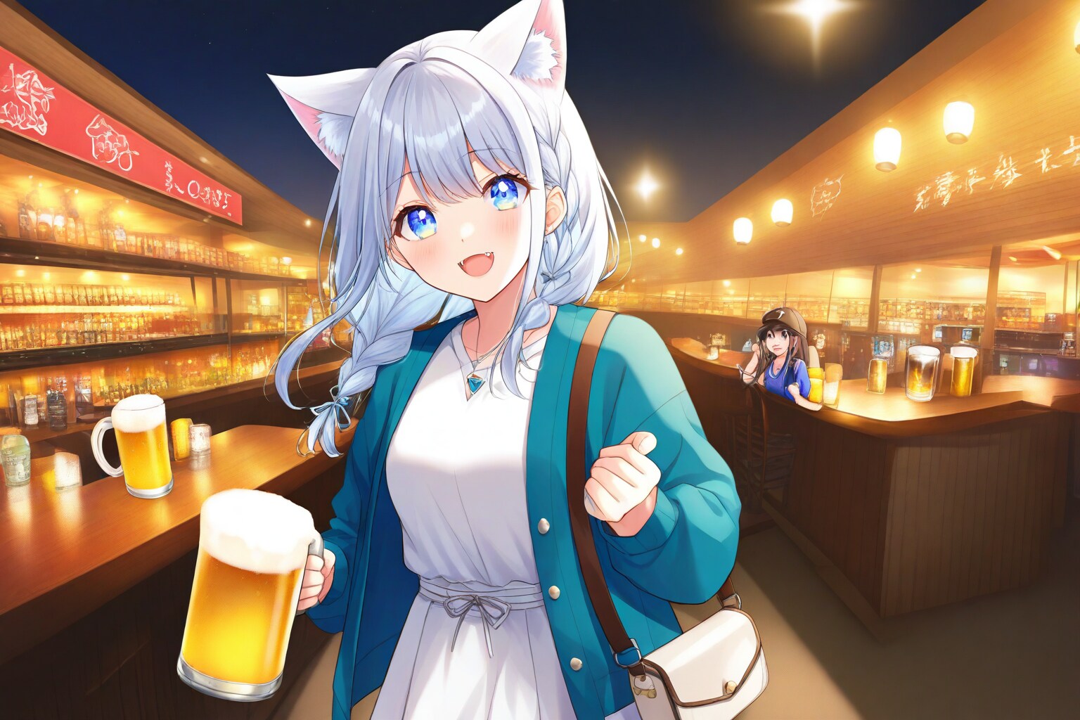 白ワンピと屋台の風 | の人気AIイラスト・グラビア