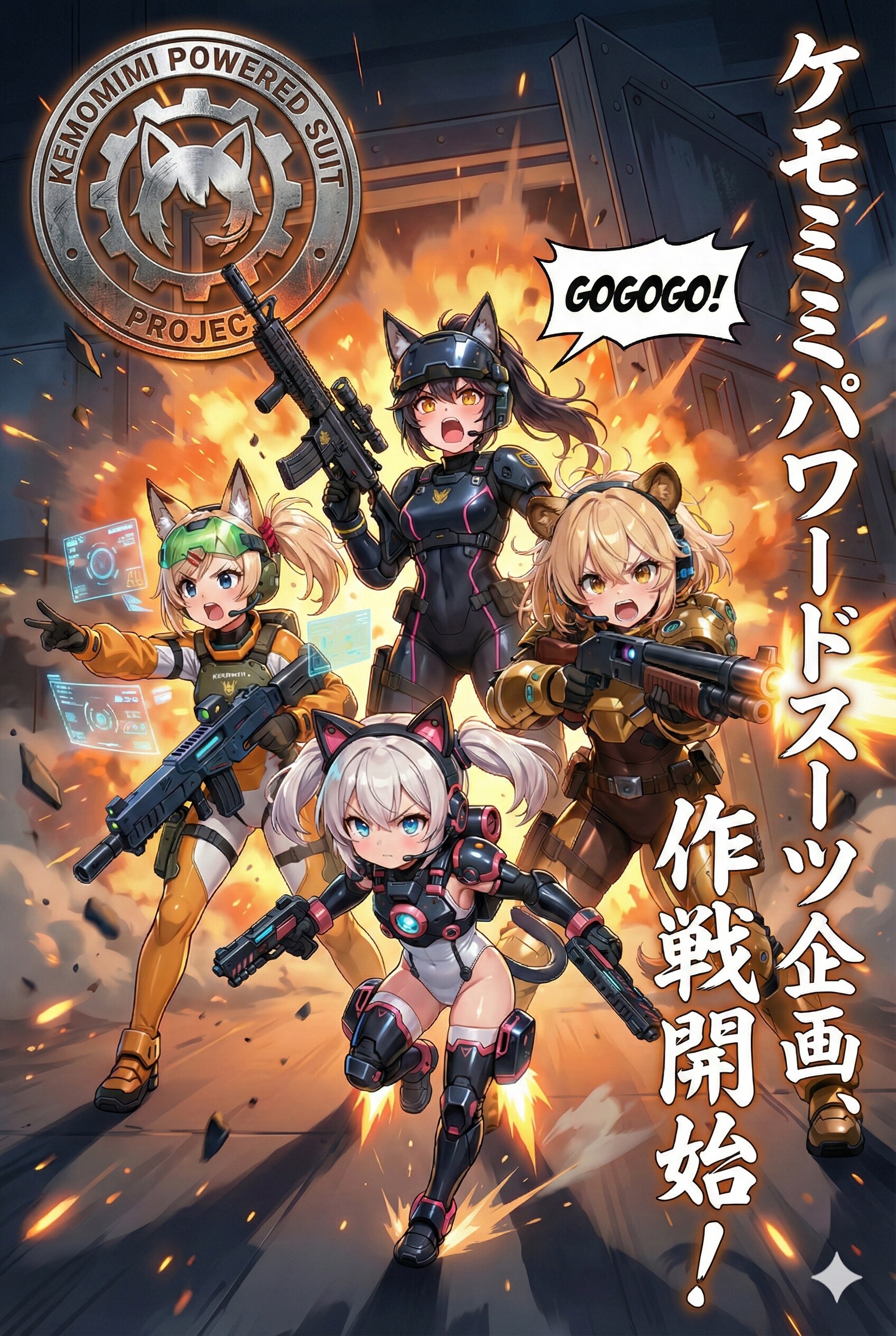ケモミミパワードスーツ企画、開始です！