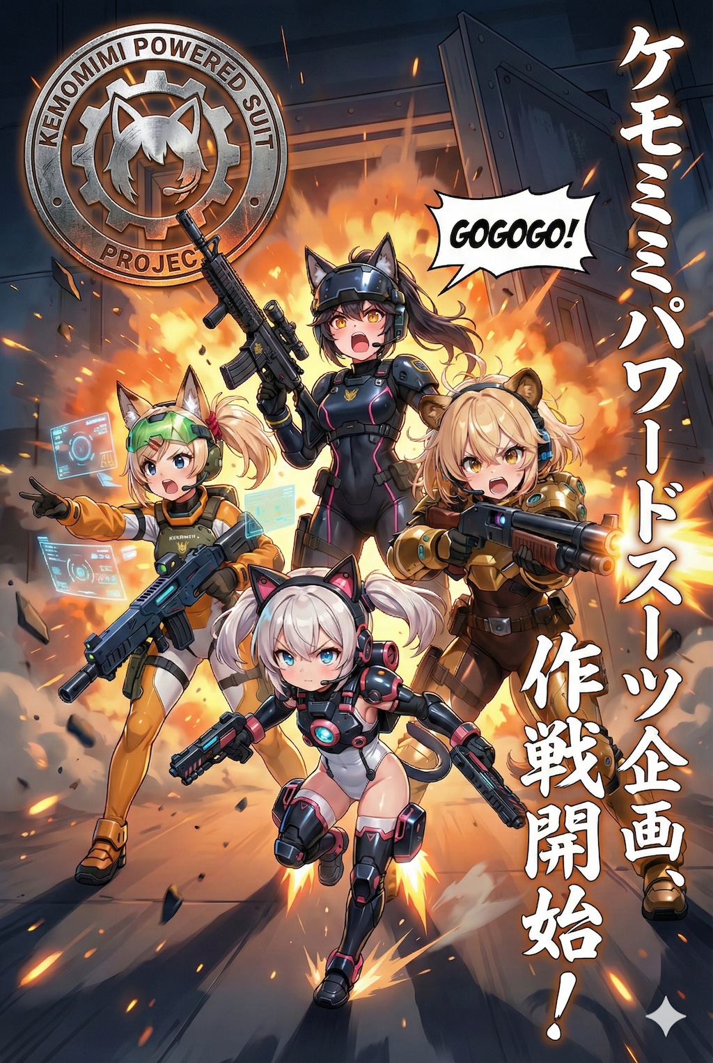 ケモミミパワードスーツ企画、開始です！