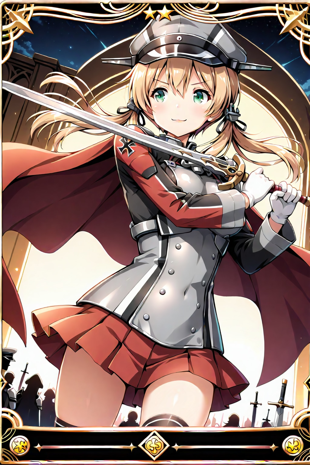 トレカ風剣士オイゲンちゃん