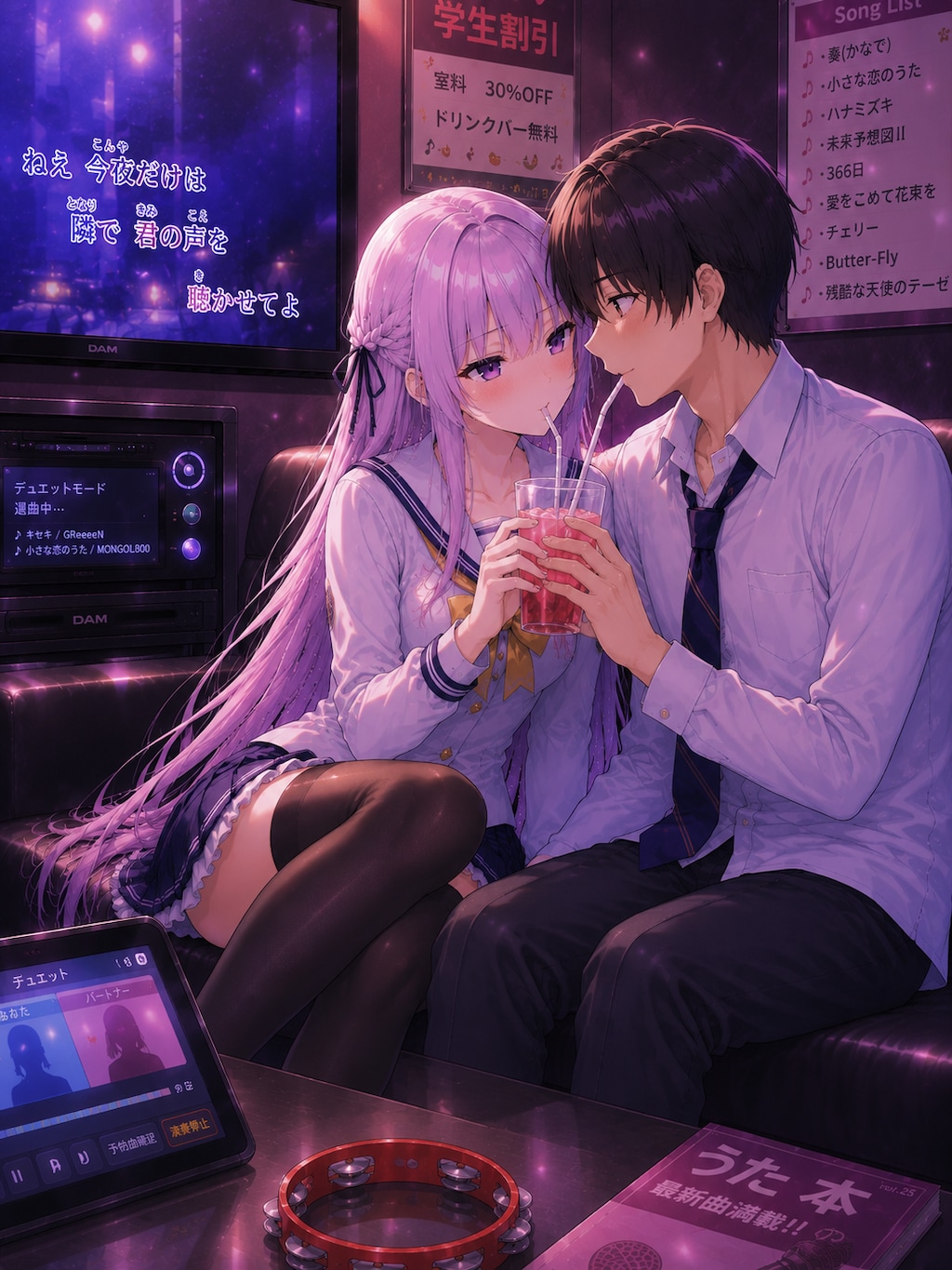 デートするツンデレ女の子